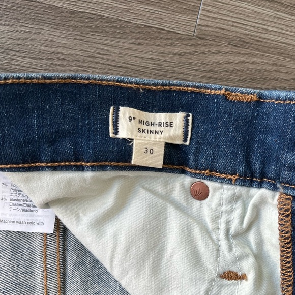 NWT Madewell Jeans - Size 30 - Highrise Skinny - Picture 4 of 4